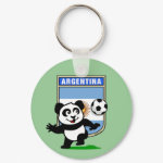 This adorable little panda is too cute! He's featured in front of a large flag from Argentina and ready to play football and score some goals. This cute design is perfect for football players and soccer fans.