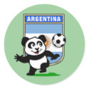 Argentina Soccer Panda stickers by cuteunion Argentina Soccer Panda stickers