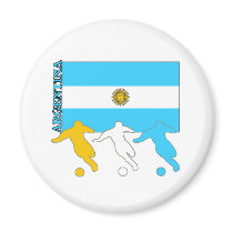 Argentina Soccer Players Refrigerator Magnet