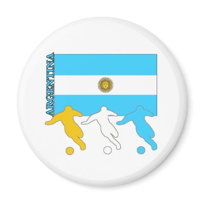 Argentina Soccer Players Refrigerator Magnet by nitsupak