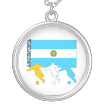 Argentina Soccer Players Necklace