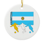 Argentina Soccer Players Christmas Ornament