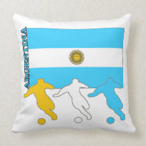 Argentina Soccer Players Pillows