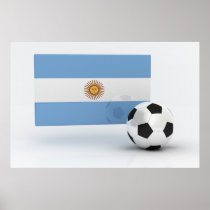 Argentina Soccer Print