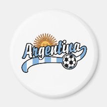 Argentina Soccer Refrigerator Magnet