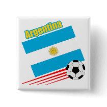 Argentina Soccer Team Pinback Button button