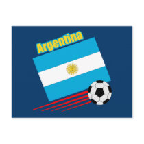 Argentina Soccer Team Post Card