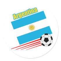 Argentina Soccer Team Stickers