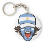 Argentina sports fan key chain