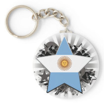 Argentina Star Keychains