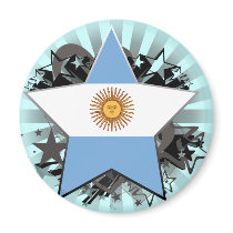 Argentina Star Refrigerator Magnet