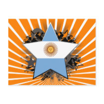 Argentina Star Postcard