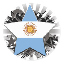 Argentina Star Stickers