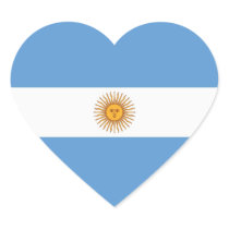 argentina heart stickers