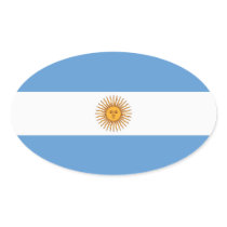 argentina oval stickers