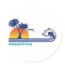 Argentina Round Sticker