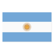 argentina rectangular sticker