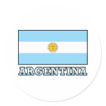 Argentina Round Sticker