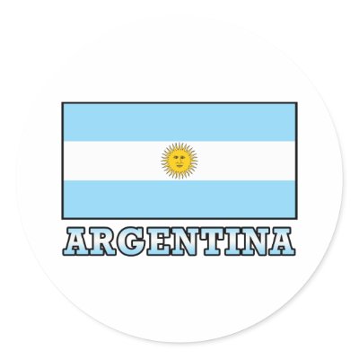 Argentina Round Sticker by teyes143