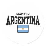 Argentina Round Sticker