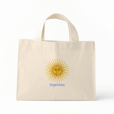 Argentina Sun, Argentina Canvas Bag by happyface44r