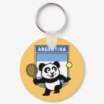 This adorable little panda loves to get out on the court and hits some balls. Panda plays in front of a large flag of Argentina. This is a great design for anyone who loves to play tennis, watch tennis or just loves cute pandas.