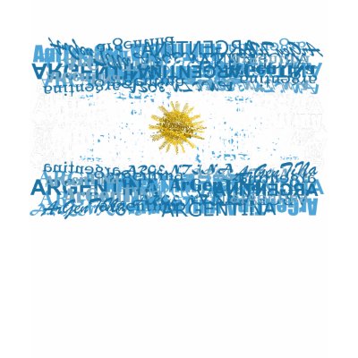 Argentina Textual T-shirts by bandera