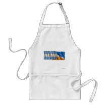 Argentina & Tierra del Fuego waving flags Apron