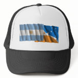Argentina & Tierra del Fuego waving flags hats