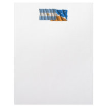 Argentina & Tierra del Fuego waving flags Custom Letterhead