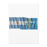 Argentina & Tucumán waving flags Post Cards