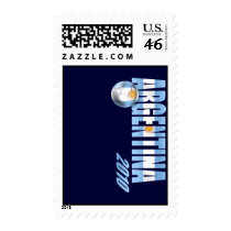 Argentina Vertical logo La Albiceleste futbol Postage