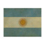 Argentina Vintage aged retro Argentina flag