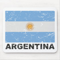 Argentina Vintage Flag Mouse Pads
