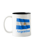 Argentina Waving Flag with Name Coffee Mug