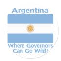 Argentina Where Governors Can Go Wild stickers by greenbaby Argentina Where Governors Can Go Wild stickers