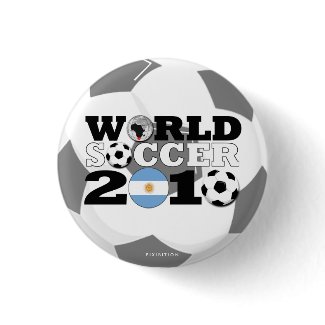 Argentina World Cup Round Button button