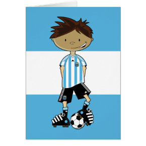 Argentina World Cup Soccer Boy card