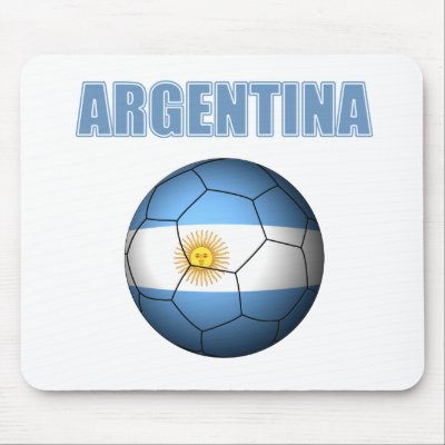 Argentina World Cup t-Shirt Mousepads by zbezovski