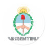 Argentine Emblem Round Stickers