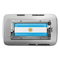 Argentine Flag in a Steel Frame Blackberry Bold Case