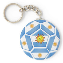 Argentine futebol Tees and soccer ball gear keychains