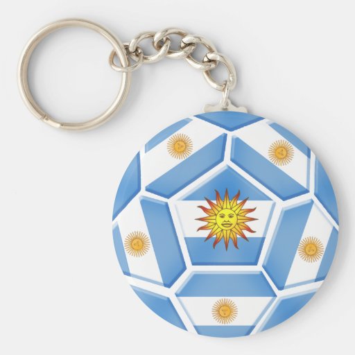 Argentine futebol Tees and soccer ball gear Key Chain