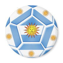 Argentine futebol Tees and soccer ball gear magnets