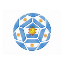 Argentine futebol Tees and soccer ball gear Postcards