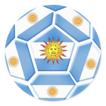 Argentine futebol Tees and soccer ball gear stickers