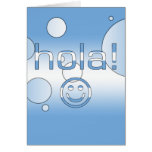 Argentine Gifts : Hello / Hola + Smiley Face Greeting Card