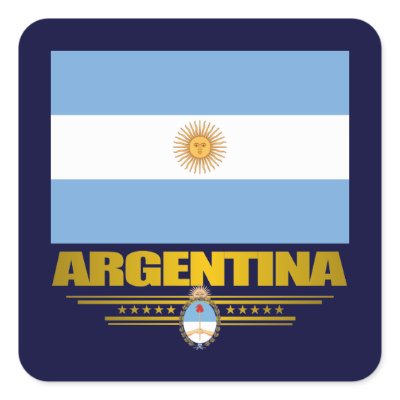 "Argentine Pride" Square Sticker by FlagAmericas