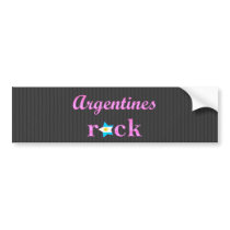 Argentines Rock - Cute Pink Bumper Stickers