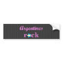 Argentines Rock - Cute Pink Bumper Stickers